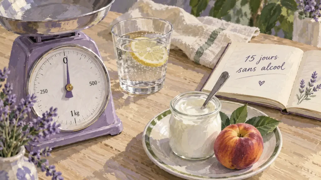 Après 15 jours sans alcool : eau, graisse ou simple dégonflement ?