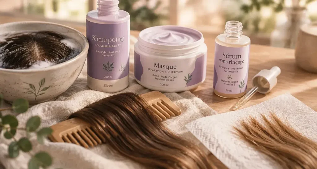 Les soins pour les cheveux se choisissent selon 3 zones et 5 fonctions
